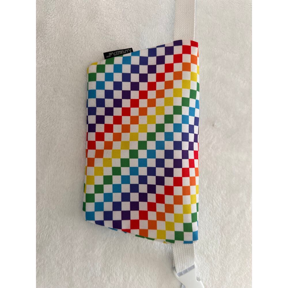 Fydelity Rainbow Checkered Mini Crossbody Belt Bag - Picture 5 of 8